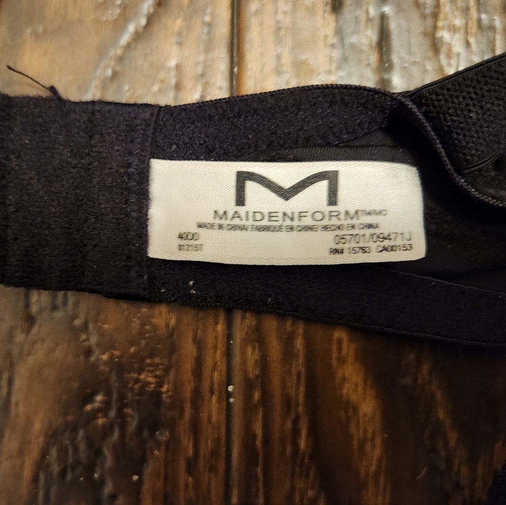 Maidenform Underwire Full Coverage Bra Black Tan … - image 6